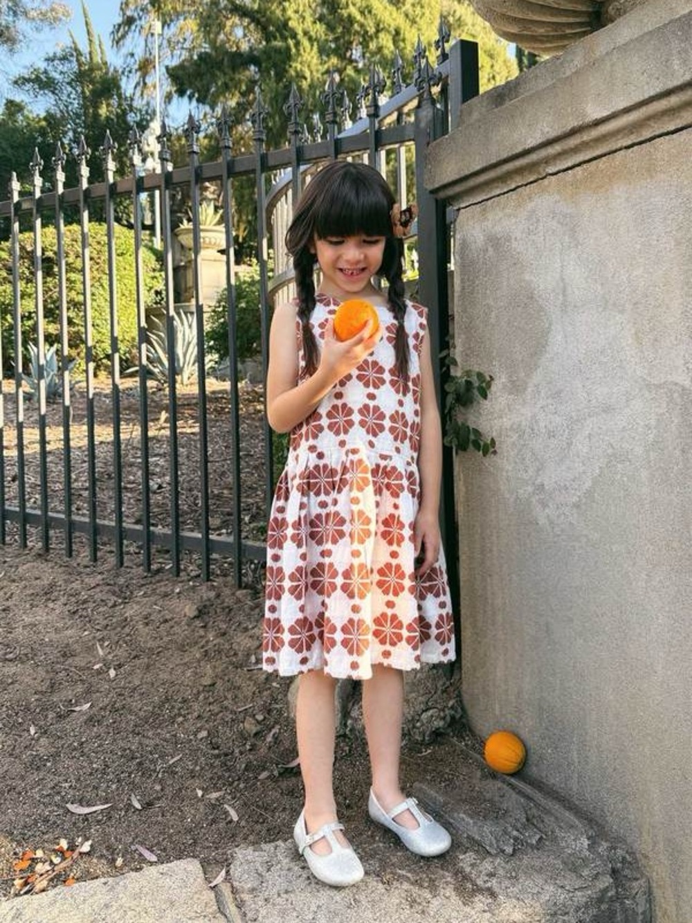 Ace & Jig kids "Daisy" turnaround tank dress in the "Wildflower" Size 7Y - Picture 2 of 5